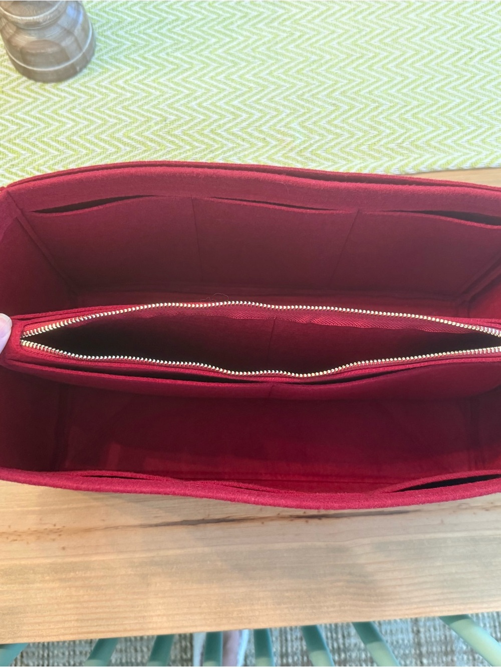 Never used…Red Women’s Bag Organizer Insert - Classic Red